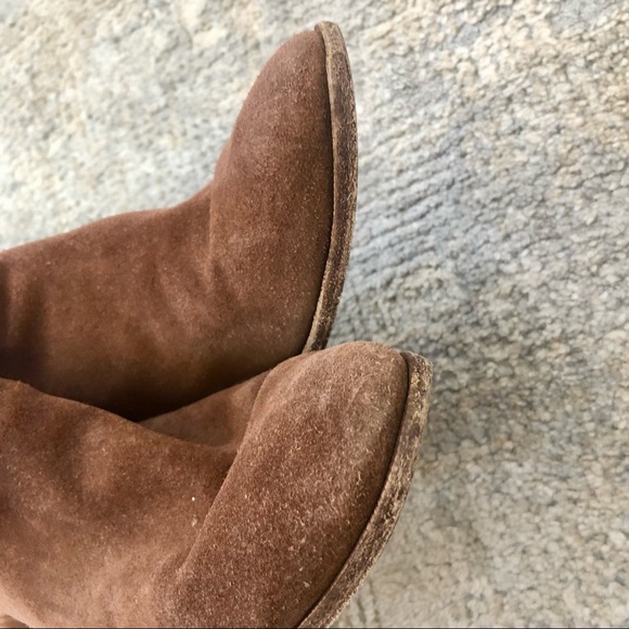 MADEWELL Brown Suede Zip Ankle Fashion Boots Bootie Size 7 - Picture 12 of 14